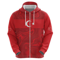 Custom Football 2026 Turkey Hoodie Crescent-Stars Simple Style