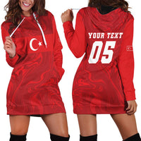 Custom Football 2026 Turkey Hoodie Dress Crescent-Stars Simple Style