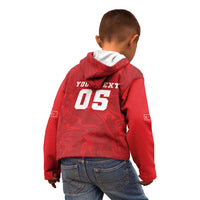 Custom Football 2026 Turkey Kid Hoodie Crescent-Stars Simple Style