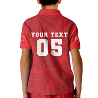 Custom Football 2026 Turkey Kid Polo Shirt Crescent-Stars Simple Style