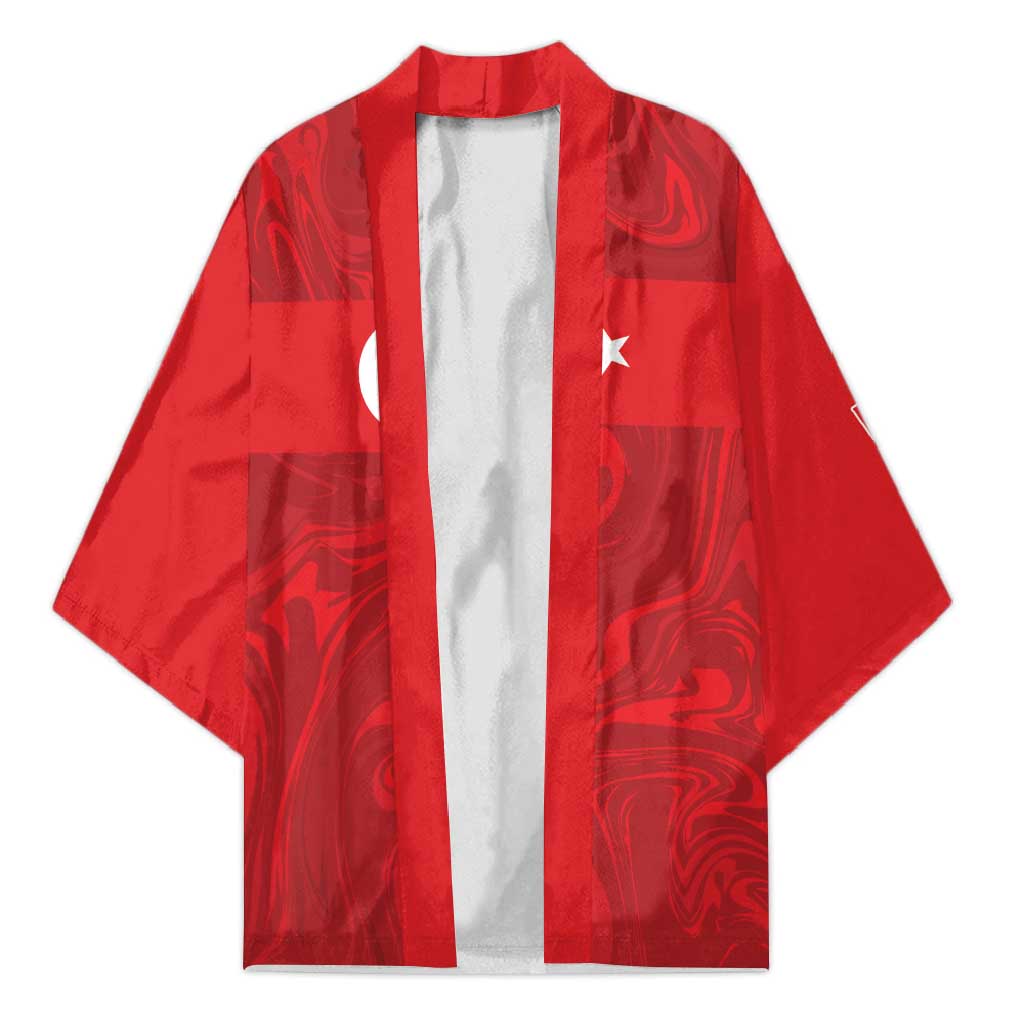 Custom Football 2026 Turkey Kimono Crescent-Stars Simple Style