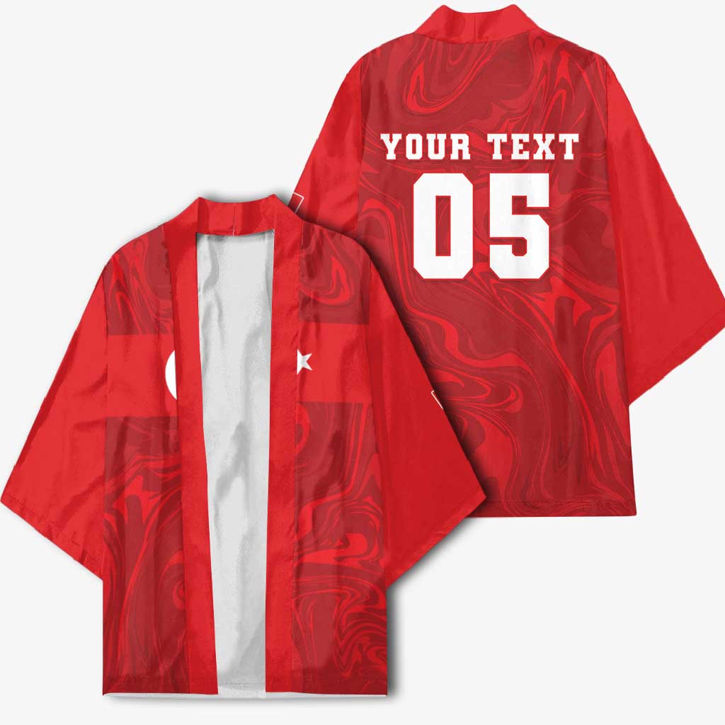 Custom Football 2026 Turkey Kimono Crescent-Stars Simple Style