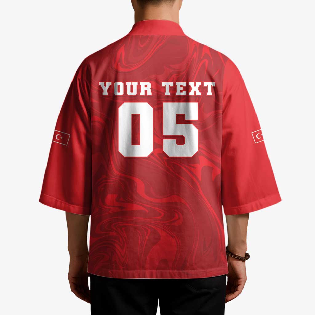 Custom Football 2026 Turkey Kimono Crescent-Stars Simple Style