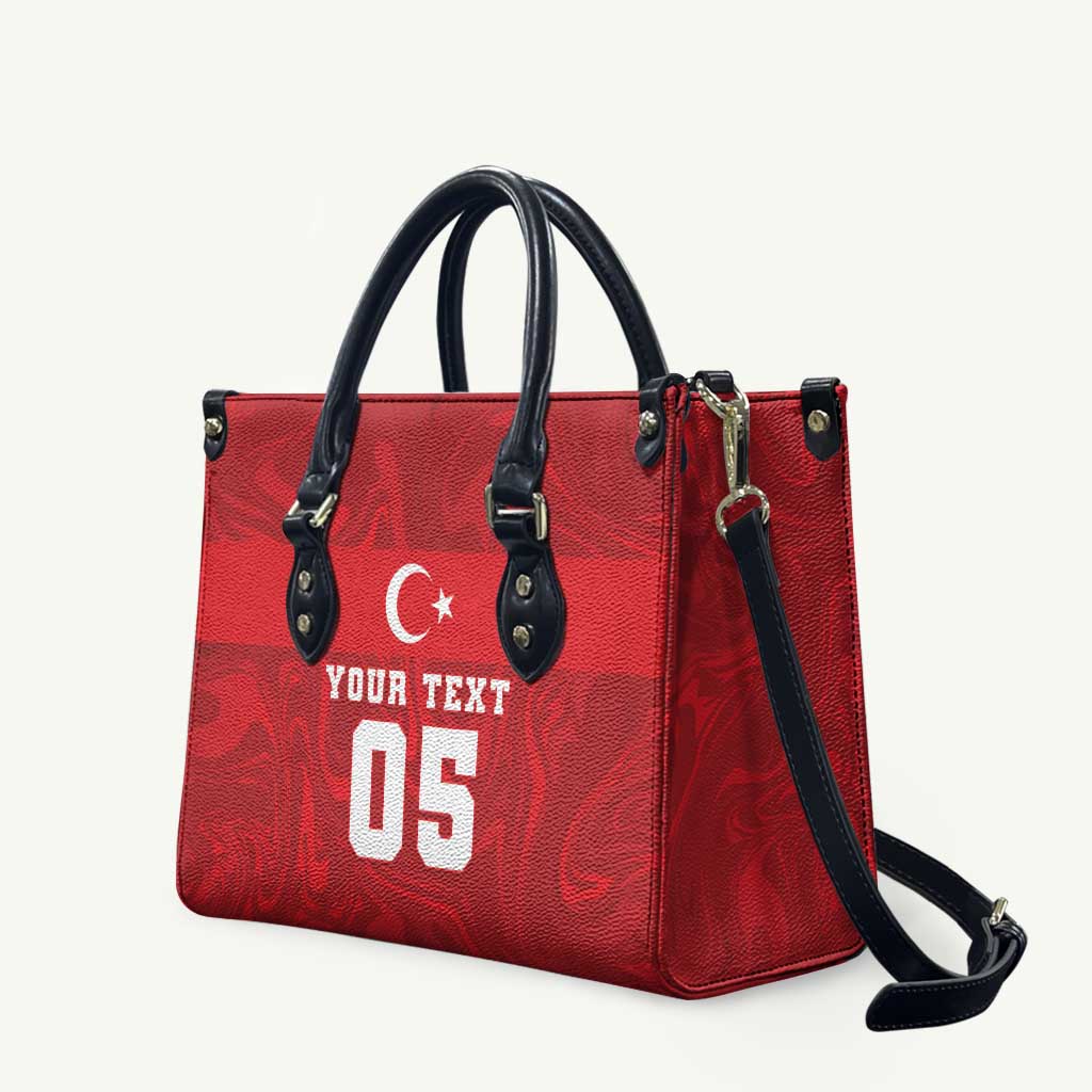 Custom Football 2026 Turkey Leather Bag Crescent-Stars Simple Style