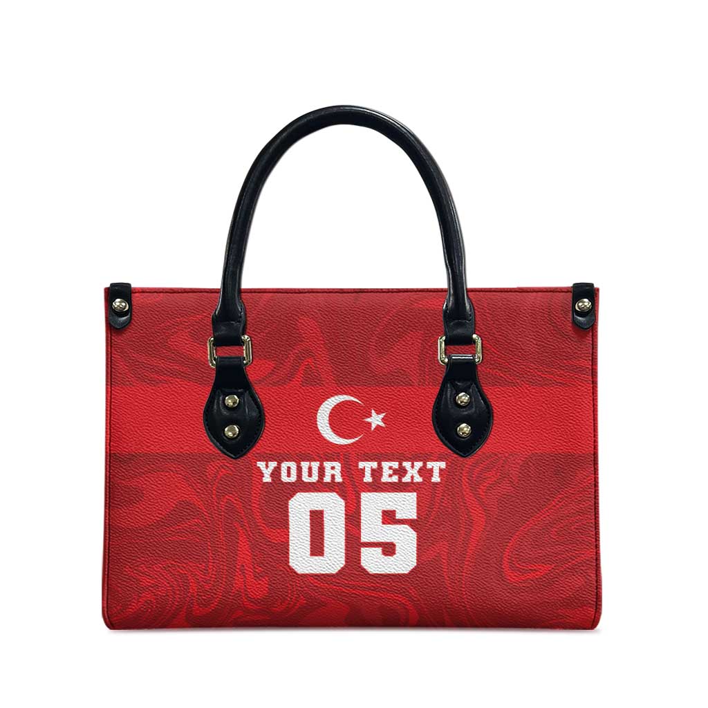 Custom Football 2026 Turkey Leather Bag Crescent-Stars Simple Style