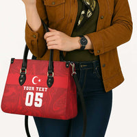 Custom Football 2026 Turkey Leather Bag Crescent-Stars Simple Style