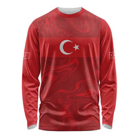 Custom Football 2026 Turkey Long Sleeve Shirt Crescent-Stars Simple Style