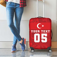 Custom Football 2026 Turkey Luggage Cover Crescent-Stars Simple Style