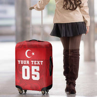 Custom Football 2026 Turkey Luggage Cover Crescent-Stars Simple Style