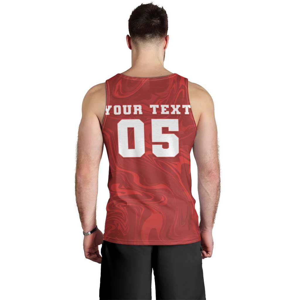 Custom Football 2026 Turkey Men Tank Top Crescent-Stars Simple Style