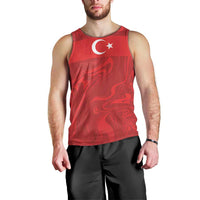 Custom Football 2026 Turkey Men Tank Top Crescent-Stars Simple Style