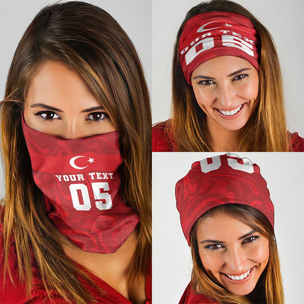 Custom Football 2026 Turkey Neck Gaiter Crescent-Stars Simple Style