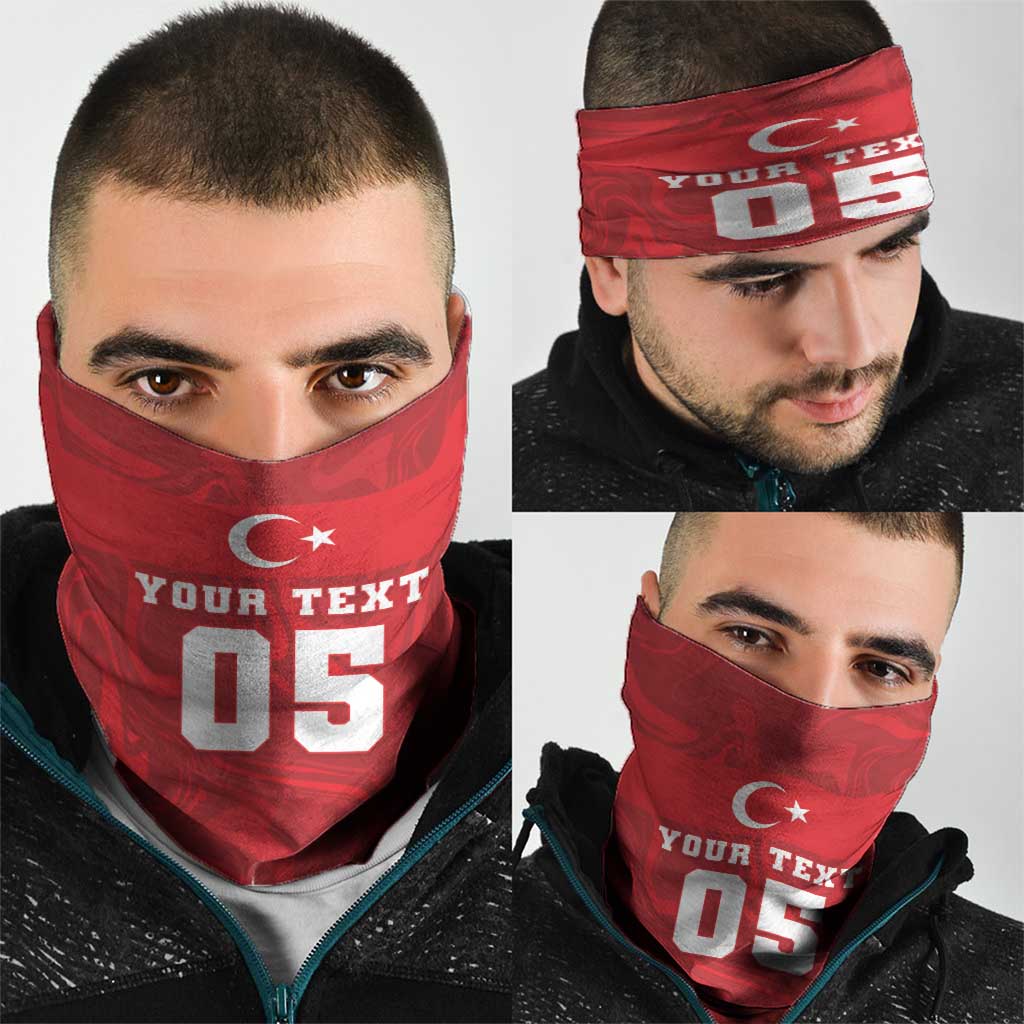 Custom Football 2026 Turkey Neck Gaiter Crescent-Stars Simple Style