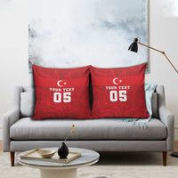 Custom Football 2026 Turkey Pillow Cover Crescent-Stars Simple Style