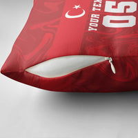 Custom Football 2026 Turkey Pillow Cover Crescent-Stars Simple Style