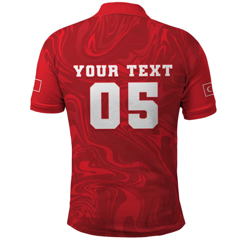 Custom Football 2026 Turkey Polo Shirt Crescent-Stars Simple Style