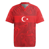 Custom Football 2026 Turkey Rugby Jersey Crescent-Stars Simple Style