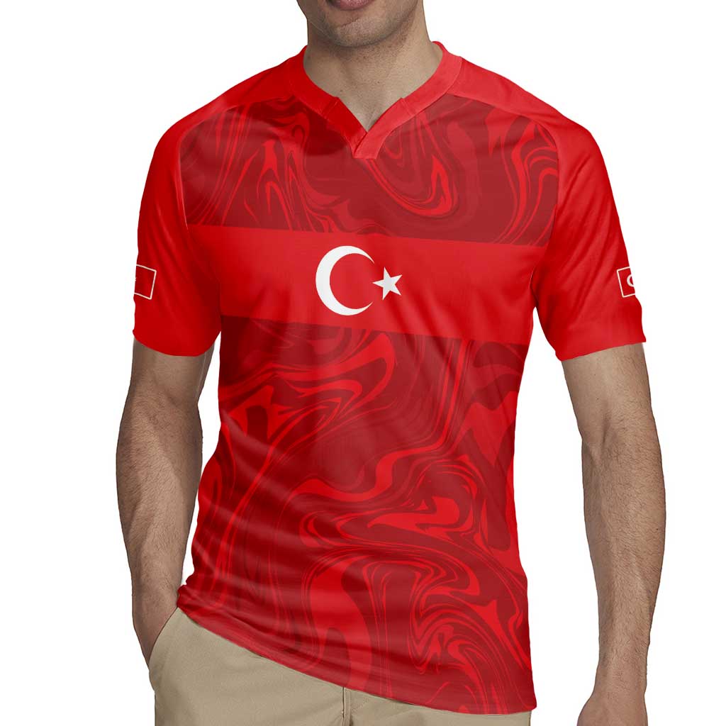 Custom Football 2026 Turkey Rugby Jersey Crescent-Stars Simple Style