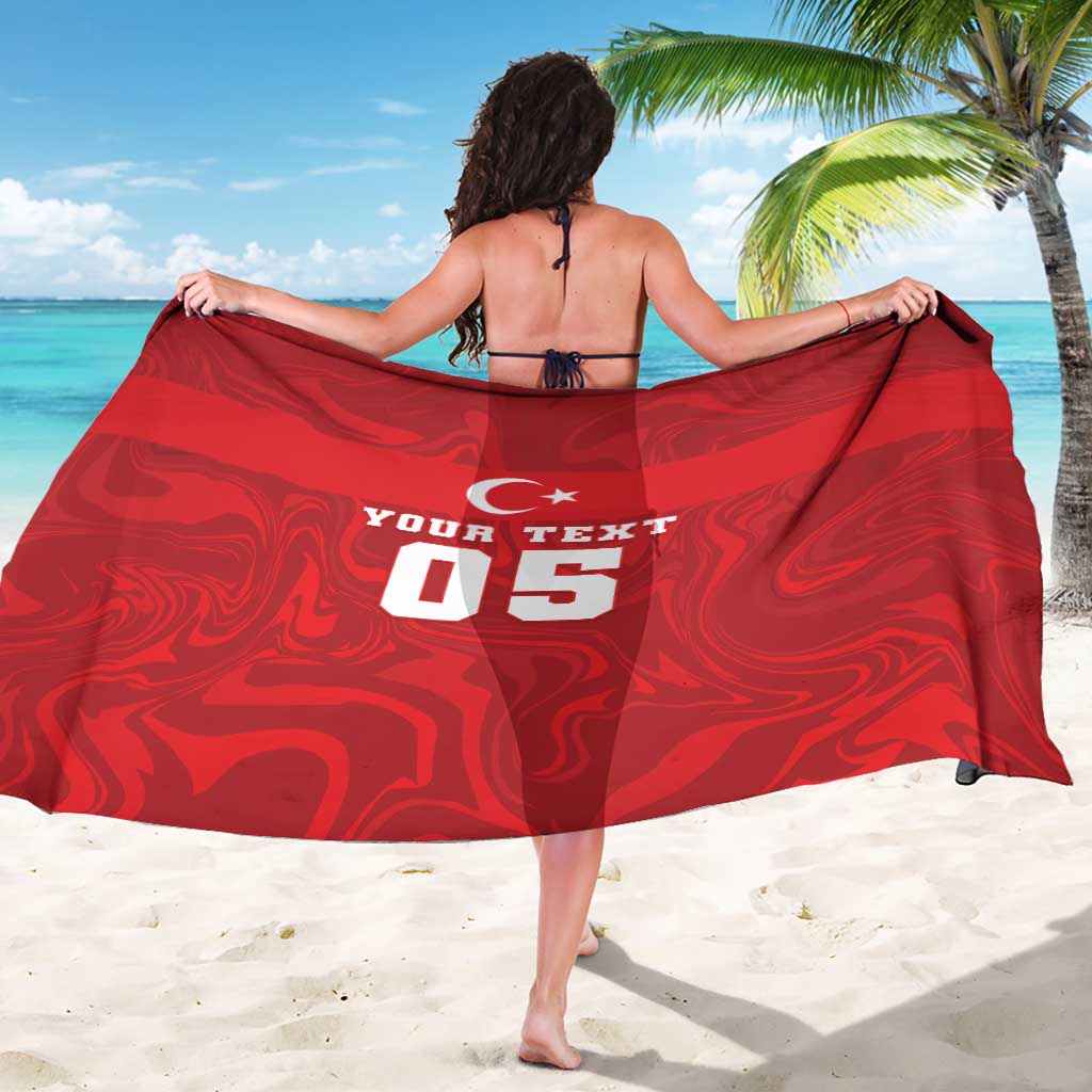 Custom Football 2026 Turkey Sarong Crescent-Stars Simple Style