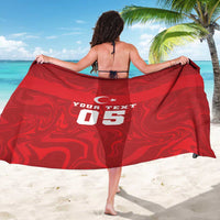Custom Football 2026 Turkey Sarong Crescent-Stars Simple Style