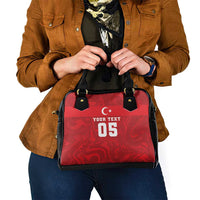 Custom Football 2026 Turkey Shoulder Handbag Crescent-Stars Simple Style