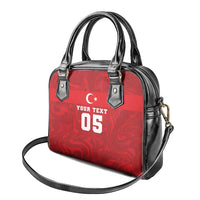 Custom Football 2026 Turkey Shoulder Handbag Crescent-Stars Simple Style