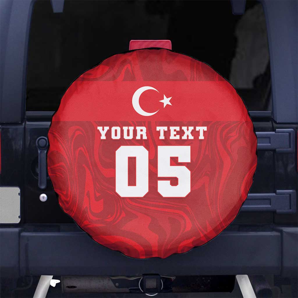 Custom Football 2026 Turkey Spare Tire Cover Crescent-Stars Simple Style