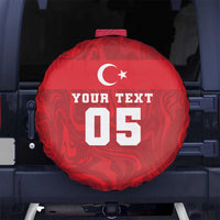 Custom Football 2026 Turkey Spare Tire Cover Crescent-Stars Simple Style