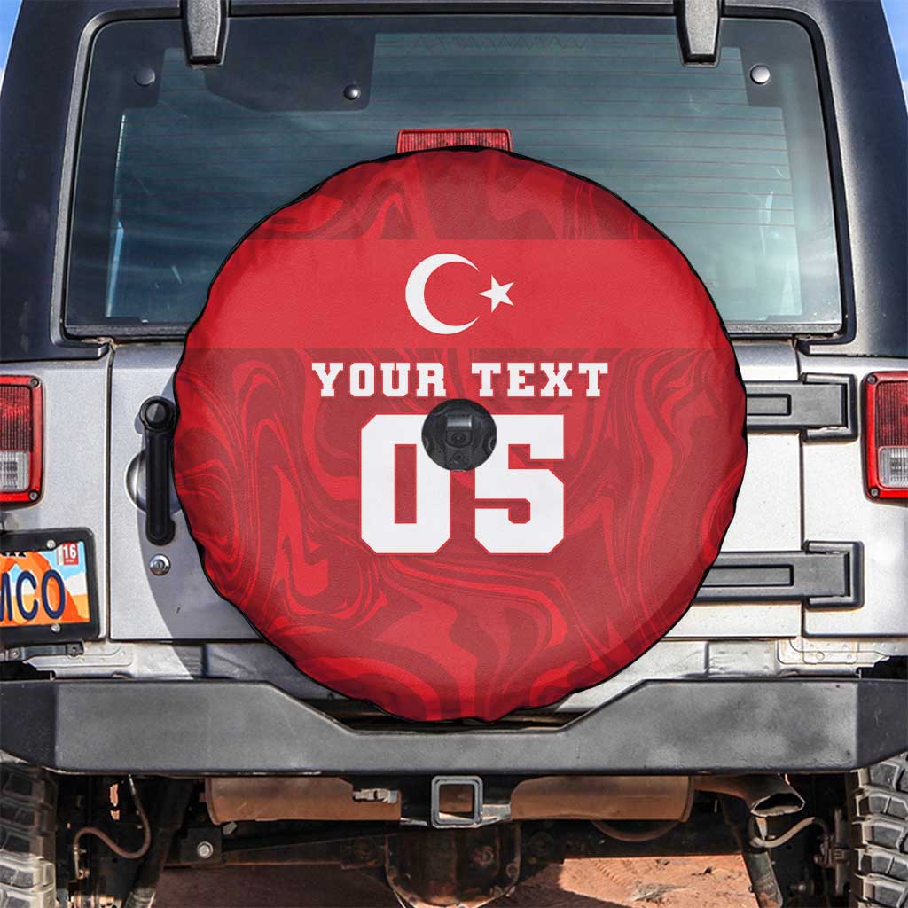 Custom Football 2026 Turkey Spare Tire Cover Crescent-Stars Simple Style