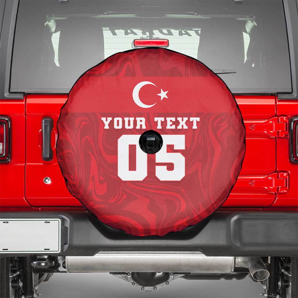 Custom Football 2026 Turkey Spare Tire Cover Crescent-Stars Simple Style