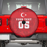 Custom Football 2026 Turkey Spare Tire Cover Crescent-Stars Simple Style