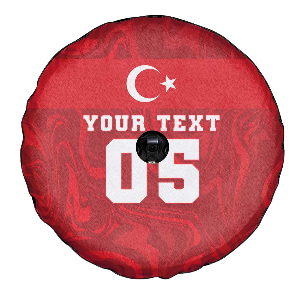 Custom Football 2026 Turkey Spare Tire Cover Crescent-Stars Simple Style