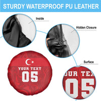 Custom Football 2026 Turkey Spare Tire Cover Crescent-Stars Simple Style