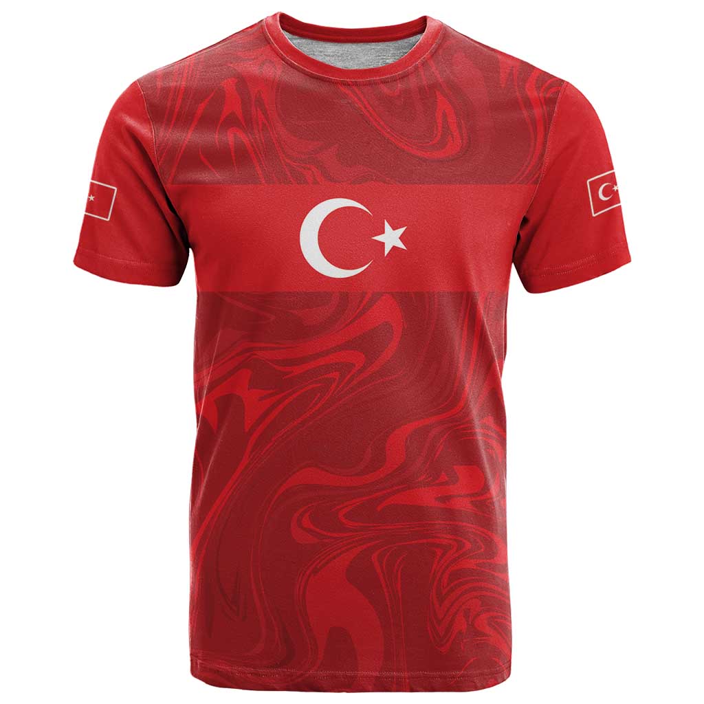 Custom Football 2026 Turkey T Shirt Crescent-Stars Simple Style