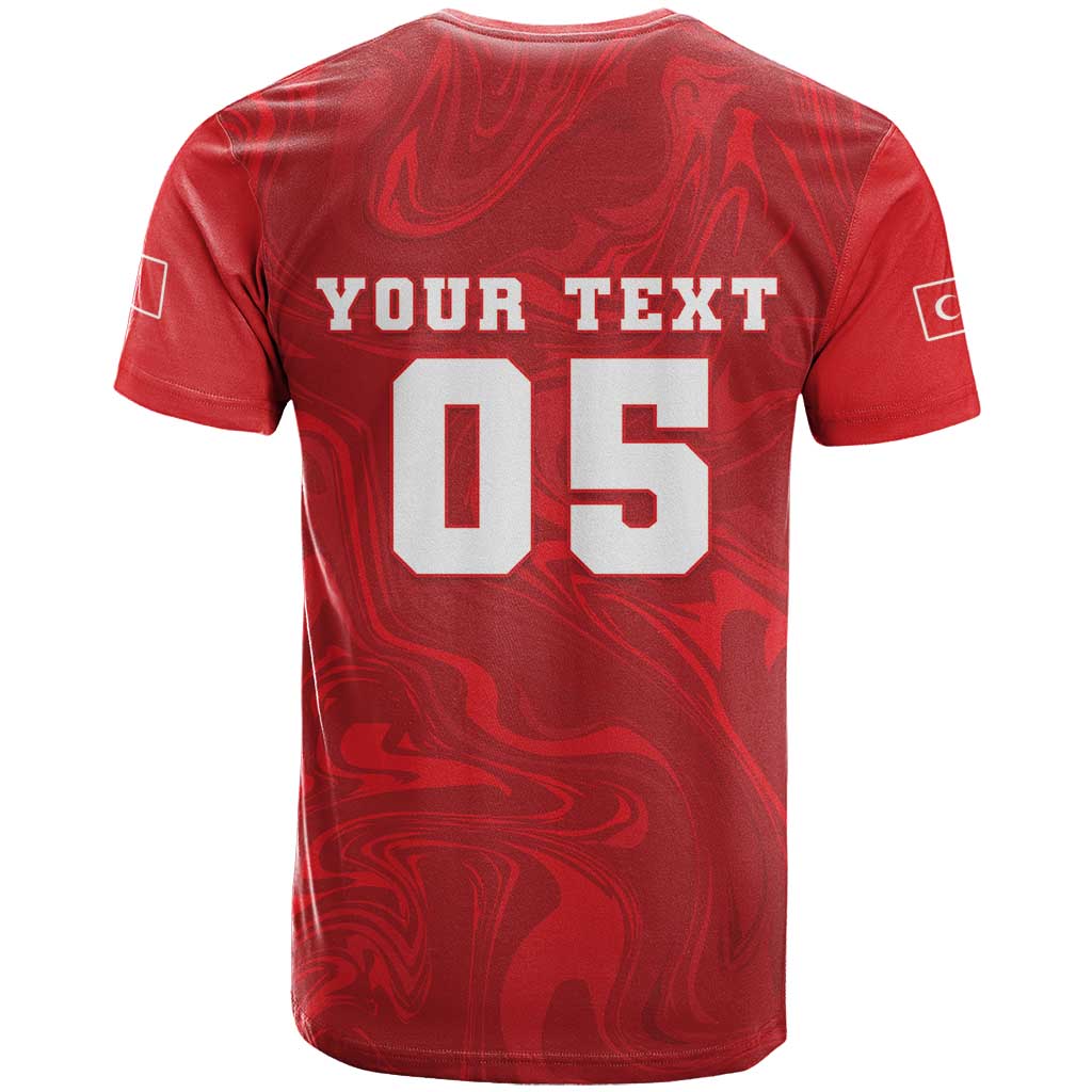 Custom Football 2026 Turkey T Shirt Crescent-Stars Simple Style