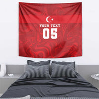 Custom Football 2026 Turkey Tapestry Crescent-Stars Simple Style