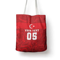 Custom Football 2026 Turkey Tote Bag Crescent-Stars Simple Style
