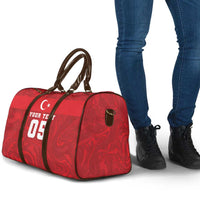 Custom Football 2026 Turkey Travel Bag Crescent-Stars Simple Style