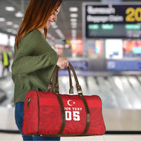 Custom Football 2026 Turkey Travel Bag Crescent-Stars Simple Style