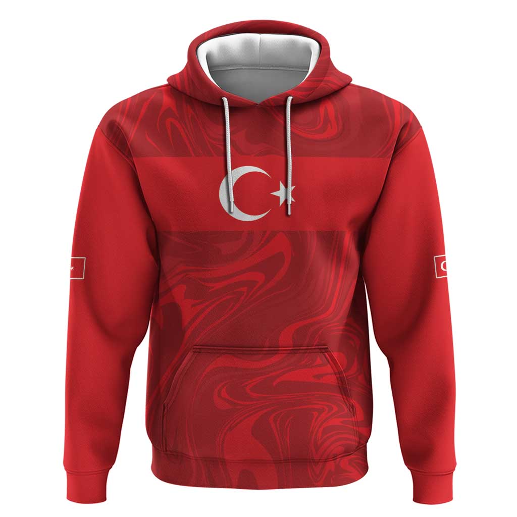 Custom Football 2026 Turkey Zip Hoodie Crescent-Stars Simple Style