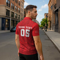 Custom Football 2026 Turkey Zipper Polo Shirt Crescent-Stars Simple Style
