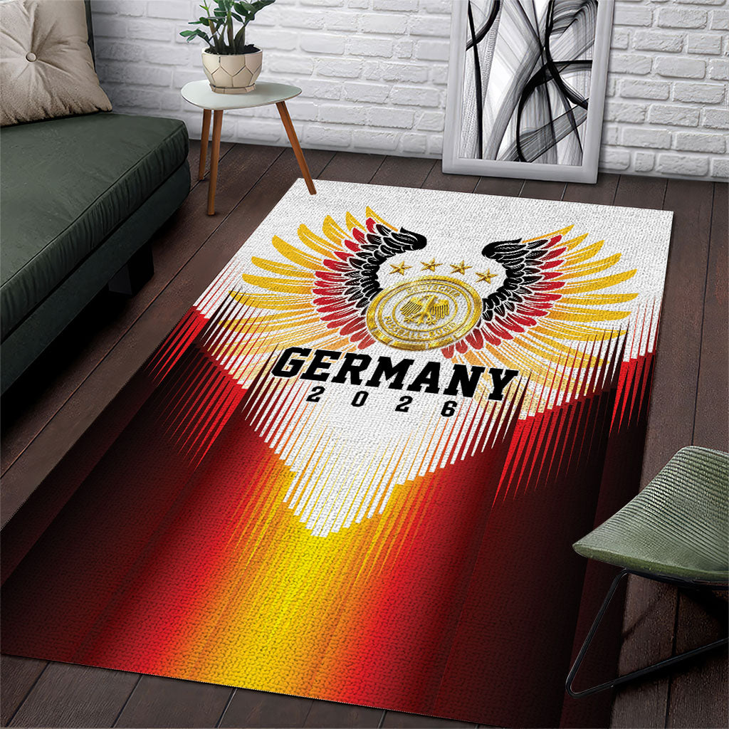 Germany Football 2026 Area Rug Deutschland Eagle Wings Special Style