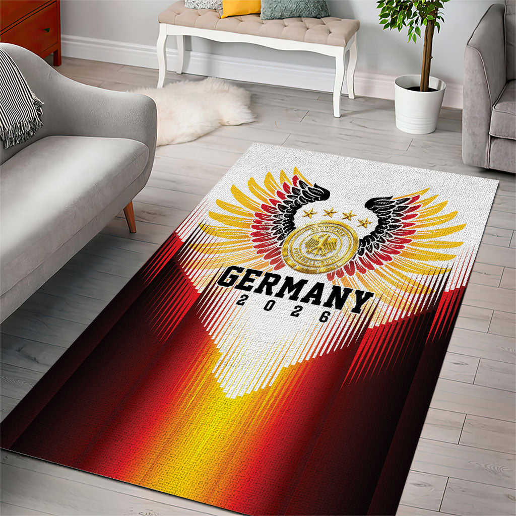 Germany Football 2026 Area Rug Deutschland Eagle Wings Special Style