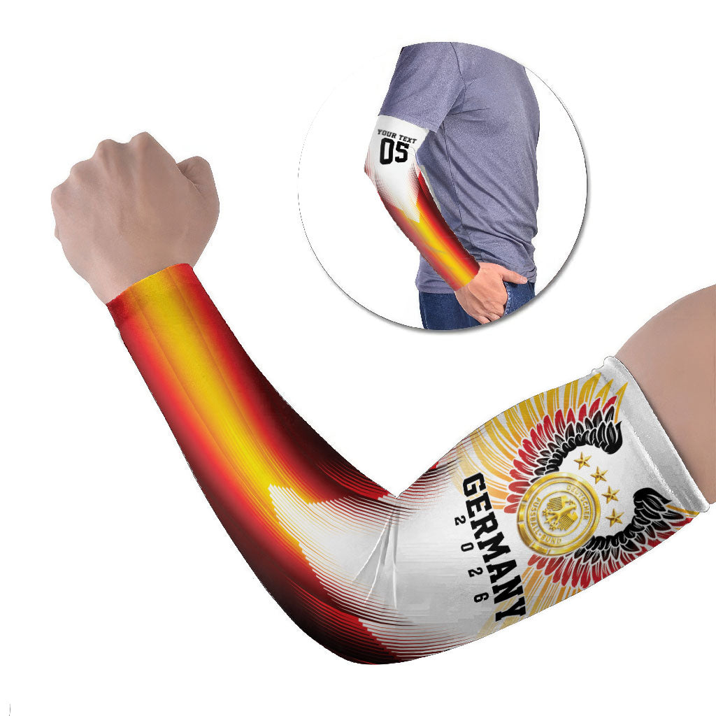 Custom Germany Football 2026 Arm Sleeves Deutschland Eagle Wings Special Style
