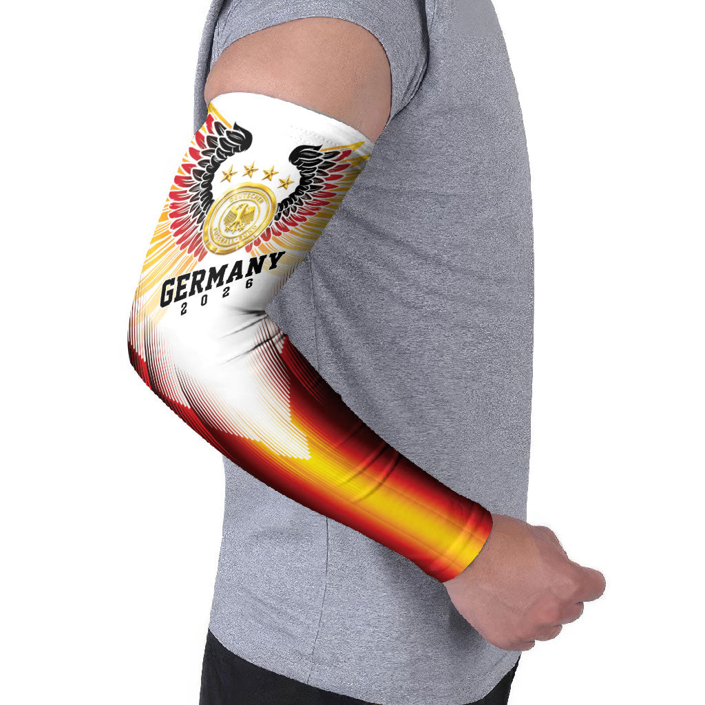 Custom Germany Football 2026 Arm Sleeves Deutschland Eagle Wings Special Style