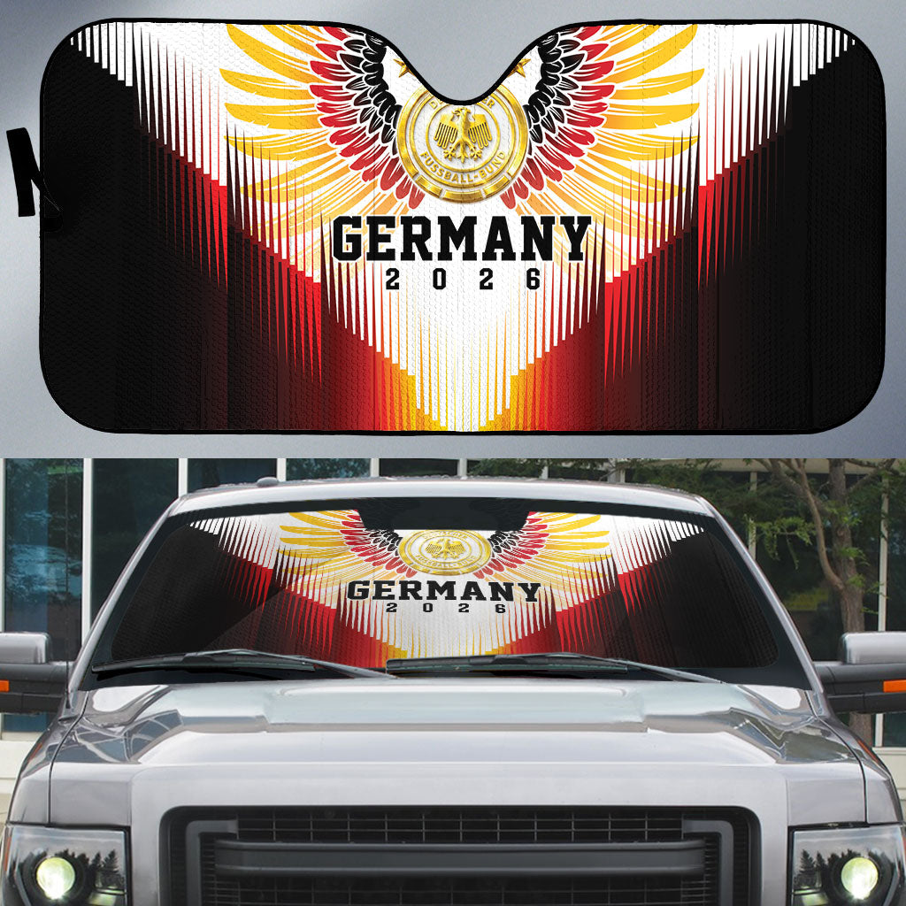 Germany Football 2026 Auto Sun Shade Deutschland Eagle Wings Special Style