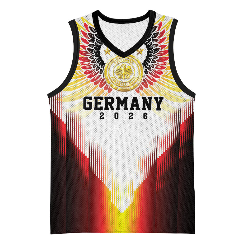 Custom Germany Football 2026 Basketball Jersey Deutschland Eagle Wings Special Style