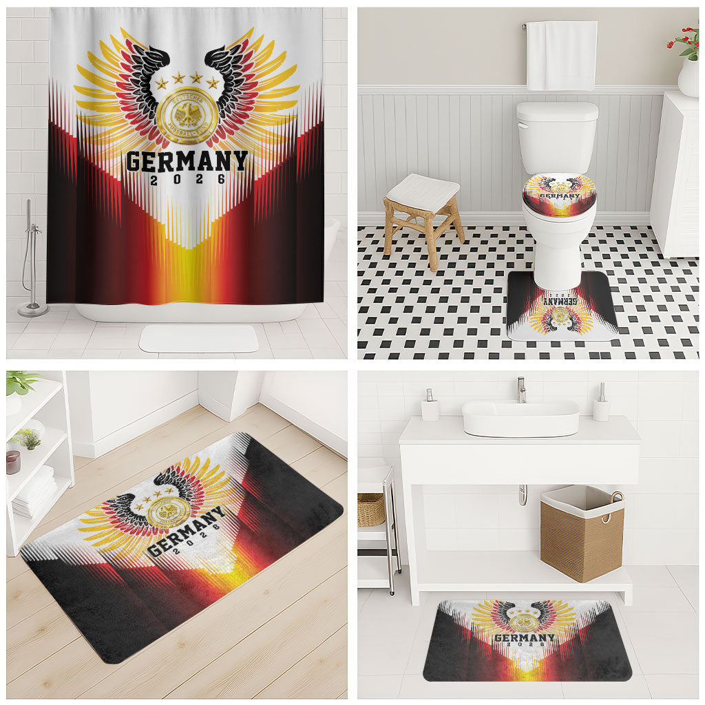 Germany Football 2026 Bathroom Set Deutschland Eagle Wings Special Style