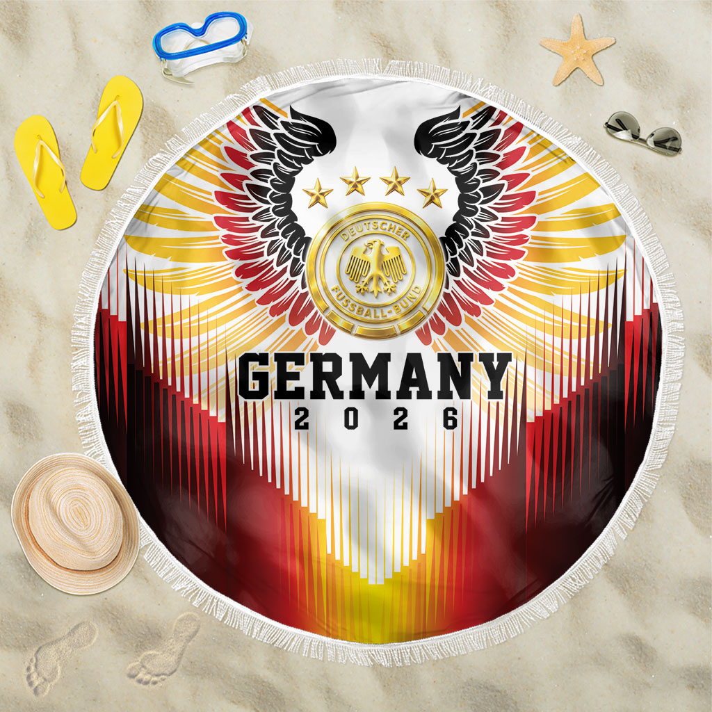 Germany Football 2026 Beach Blanket Deutschland Eagle Wings Special Style