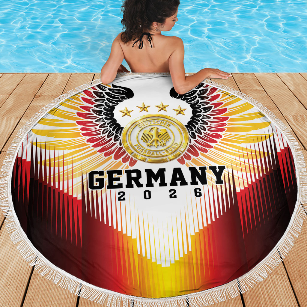 Germany Football 2026 Beach Blanket Deutschland Eagle Wings Special Style